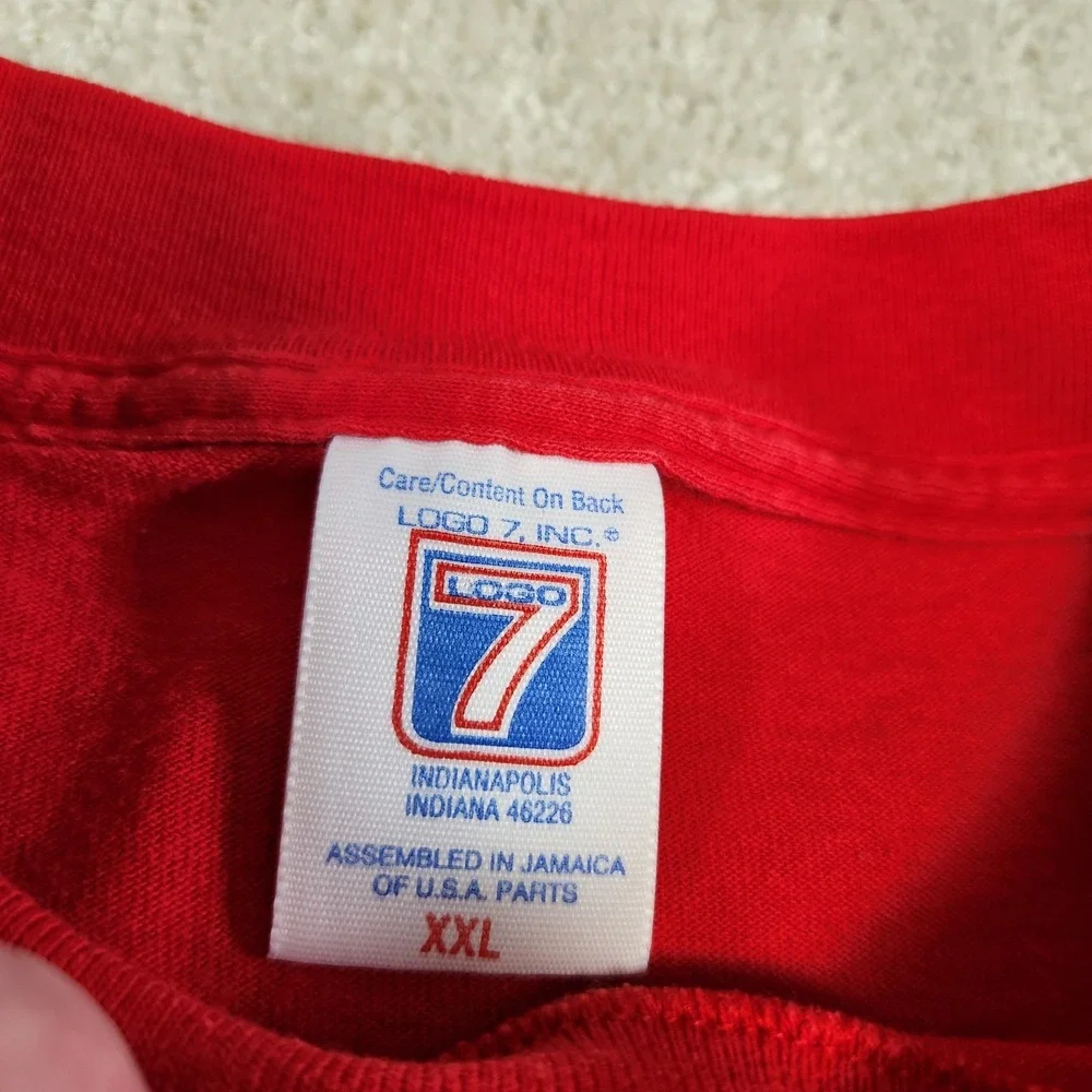 Vintage 90s Portland Trail Blazers Shirt Men XXL Logo 7‎ Red NBA Basketball